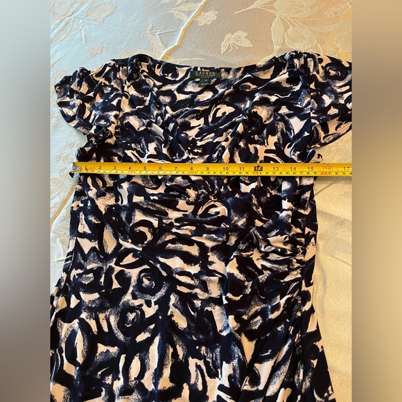 Lauren Ralph Lauren Faux Wrap Sheath Dress Size 12 - Picture 7 of 13